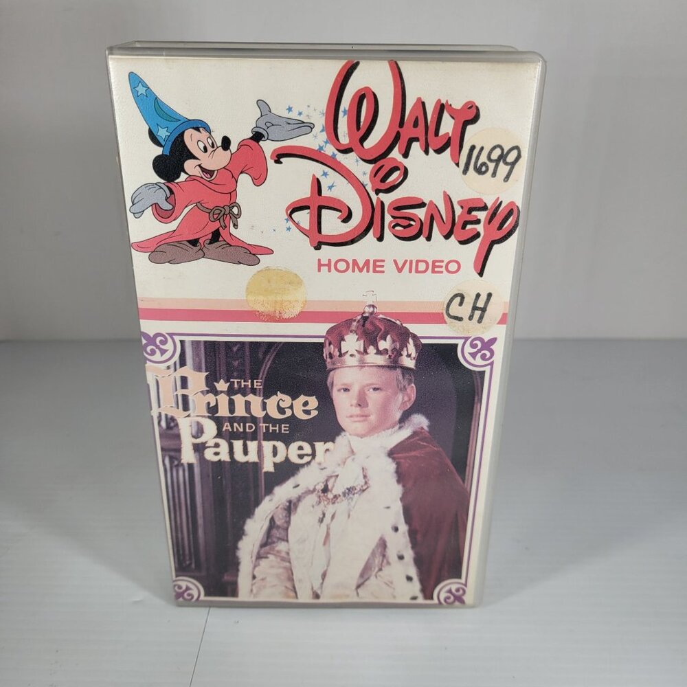 Vintage The‎ Prince And The Pauper 1962 VHS Very Rare White Clamshell Case Works